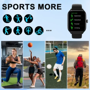 LAXASFIT H9 and H6 Smartwatch Dial to Answer Calls Calorie Tracking Heart Rate Blood Oxygen Monitoring Bluetooth Smart Watch - Image 6