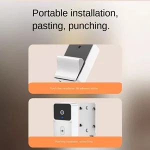 Tuya WiFi Video Doorbell Smart Home Door Bell Wireless Rechargeable Battery Outdoor HD Camera Two-Way Audio Visual Doorbell - Image 5