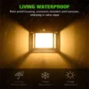 Solar-Powered Waterproof Outdoor Wall Light with Motion Sensor Tungsten Filament Garden Yard Decoration LED Lamp 3 Modes 1-4Pcs - Image 6