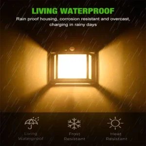 Solar-Powered Waterproof Outdoor Wall Light with Motion Sensor Tungsten Filament Garden Yard Decoration LED Lamp 3 Modes 1-4Pcs - Image 6