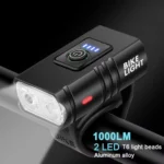 BK02 Bike Light USB Rechargeable T6 LED Bicycle Lights 6 Modes MTB Flashlight Bicycle Headlight for Cycling Bicycle Front Lamp