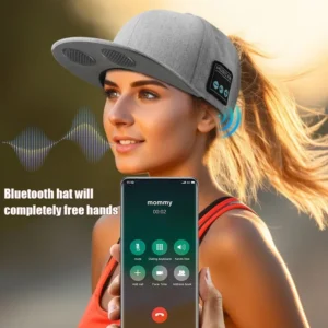 Bluetooth Sports Music Hat Headphone Dual Speaker Wireless Music Running Earphone with Mic Adjustable Baseball Cap Smart Speaker - Image 3