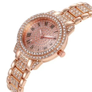 Casual Elegant All-Star Women's Quartz Watch Shiny Fine Zircon Mechanical Lady Wristwatches Fashion Folding Watches Buckle Watch - Image 7
