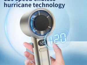 2025 New Portable Hand Fan 120 Wind Speeds, Mini Handheld Fan, USB Rechargeable Personal Highspeed Fans, Electric Eyelash Fan
