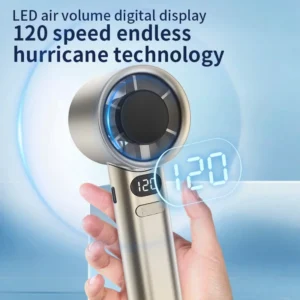2025 New Portable Hand Fan 120 Wind Speeds, Mini Handheld Fan, USB Rechargeable Personal Highspeed Fans, Electric Eyelash Fan