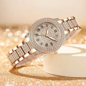 Luxury Women Shiny Bracelet Watches Fine Zircon Mechanical Lady Wristwatches Fashion Folding Watches Buckle Watch Reloj Mujer - Image 4