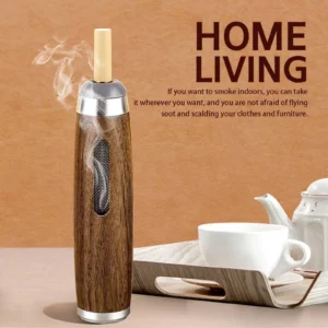 Dust-free Smoking Car Ashtray Wooden Car Portable Smoke Cigarette Anti Mobile Mini Soot-flying Ashtray Holder W5T7 Tool Fil P0M5 - Image 4