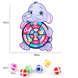 Montessori Dart Board Target Sports Game Toys For Children 4 To 6 Years Old Outdoor Toy Child Indoor Girls Sticky Ball Boys Gift - Image 7