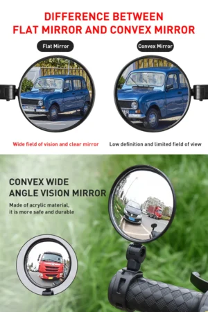 1PC Bicycle Rearview Mirror Electric Scooter Rear View Mirror For Xiaomi Scooter Back Mirror Rearview for Ninebot Bike Accessory - Image 5