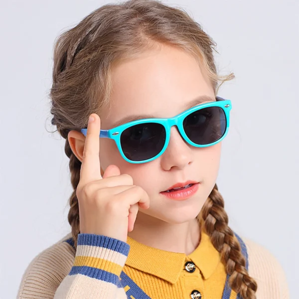 2025 Fashion Brand Children's Color Sunglasses Anti UV Baby Sunshade Anti Blue Light Glasses Girl and Boy Sunglasses UV400 - Image 3