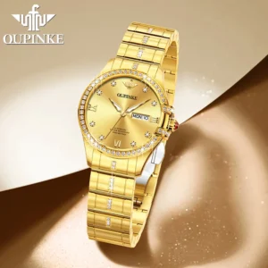 OUPINKE 3195 Ladies Watch Mechanical Watch 50M Waterproof Sapphire Day Date Watches For Women Set Gifts Original Luxury Reloj - Image 3