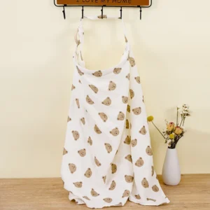 Breathable Baby Nursing Cover Maternity Breastfeeding Cover Cotton Muslin Baby Feeding Blanket Privacy Apron Stroller Blankets - Image 5