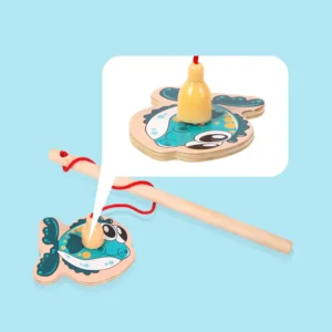 Montessori Wooden Fishing Toys For Children Magnetic Marine Life Cognition Fish Games Parent-Child Interactive Educational Toy - Image 6