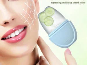 Ice Roller for Face and Eye, Ice Cube Roller Massager for Skin Women Care Tools,Reduce Migraine Pain,Massage Silicone Ice Mold