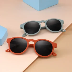 Fashion Baby's First Sunglasses with Strap Round Flexible UV400 Polarized Infant Sunglasses for Ages 0-3 Years - Image 3