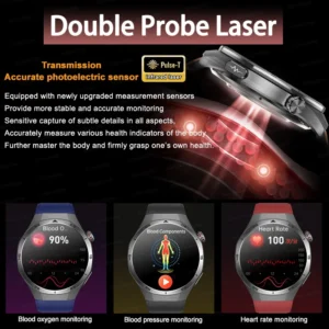 2025New NFC ECG+PPG Health Smart Watch Micro physical examination Blood Oxygen Sports Watch Men Health track Smartwatch Women - Image 3