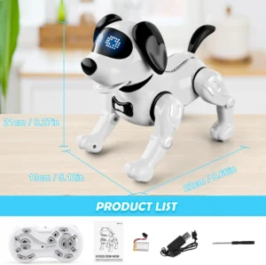 Remote Control Robot Dog - Interactive Dancing, Music & Touch-Sensitive Electronic Pet for Kids | Rechargeable & Safe Gift - Image 7