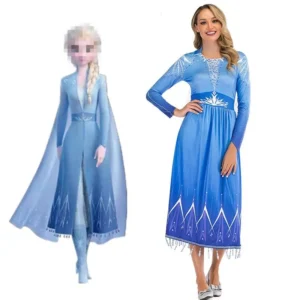 Cosplay anime costumes, ice and snow princess dresses, Elsa Elsa adult princess dresses, performance costumes - Image 3