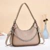 Fashionable Shoulder Handbag Women's Bag Stylish Single Chain Dumpling Bag Underarm Bag Soft Polyester Lining Zipper Closure - Image 5