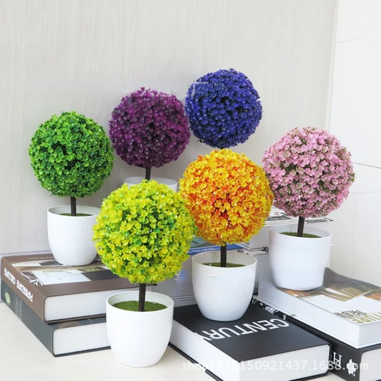 1pc Artificial Plants Bonsai Small Tree Simulation Plants Fake Flowers Table Potted Ornaments Home Decoration Hotel Garden Decor - Image 4