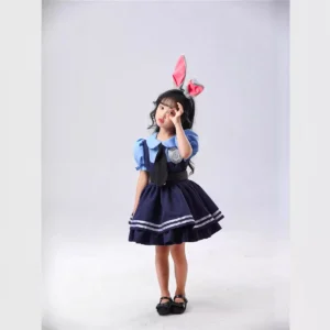 New Zootopia Judy Bunny Costume Cosplay Carnival Birthday Party Clothing Full Sets Children's Women's - Image 6
