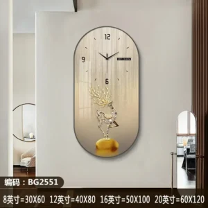 Nordic luxury Wall Clock Living Room Household Fashion Restaurant Decorative Painting Creative Wall Hanging Silent Clock - Image 7