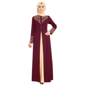 Muslim Dress Womens Fashion Abaya Dubai Appliques Turkey Women Elegant Long - Image 5