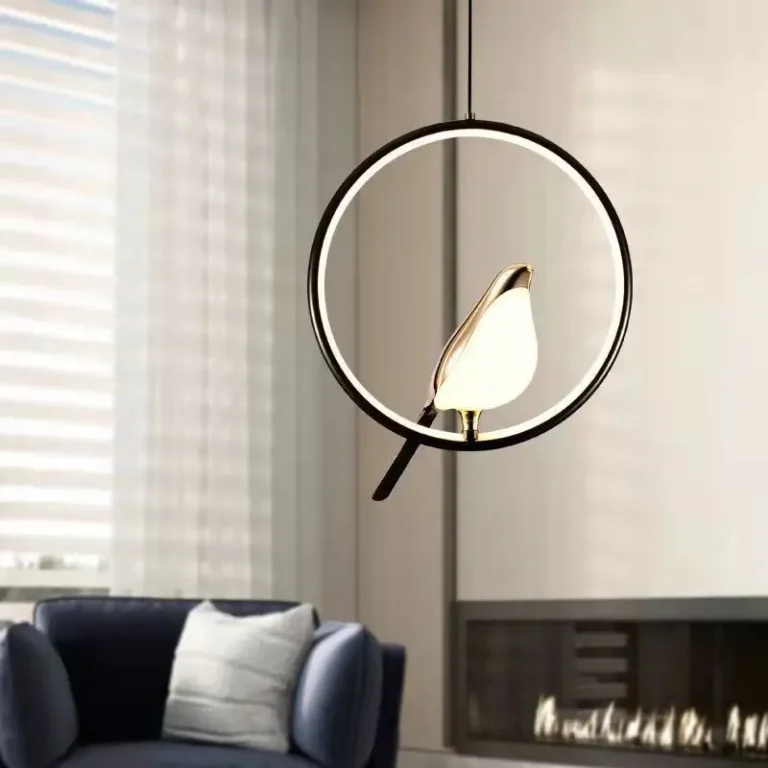 Magpie Bird LED Cord Pendant Lamps AC85-265V Indoor LED Chandelier Lights for Bedside Bedroom Indoor Black Silver Hanging Lights - Image 3