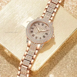 Luxury Women Shiny Bracelet Watches Fine Zircon Mechanical Lady Wristwatches Fashion Folding Watches Buckle Watch Reloj Mujer - Image 5