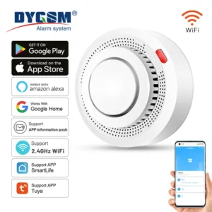 Tuya Smart WiFi Smoke Sensor Fire Protection Smoke Detector 85dB Sound Security System Firefighters Smartlife APP Control