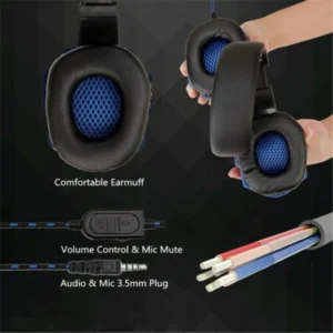 Wired PS4/PS5/Xbox/Smartphone/PC Headset Gaming Headset 120° Adjustable Gamer Headset with Noise Cancelling Microphone - Image 5