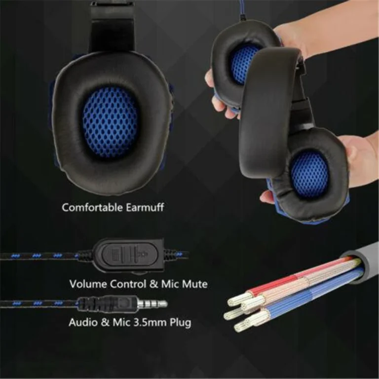 Wired PS4/PS5/Xbox/Smartphone/PC Headset Gaming Headset 120° Adjustable Gamer Headset with Noise Cancelling Microphone - Image 5