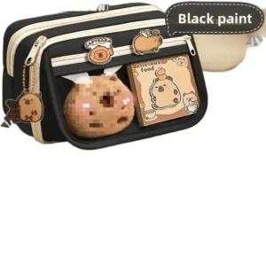 Multi-Layered Large Capacity Stationery Box Korean Style Flip Cover Cap Pen Bag Student Special High Aesthetic Value Storage Cas - Image 6