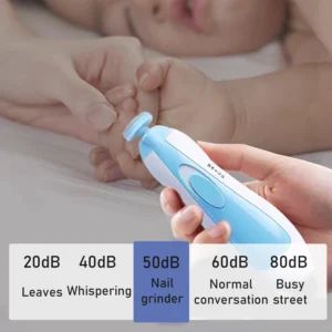 Electric Baby Nail File Nail Clipper Toddler Toenail Care Set Nail Scissors Blue Pink Boys Girls Safe Not To Hurt Baby Hands - Image 5