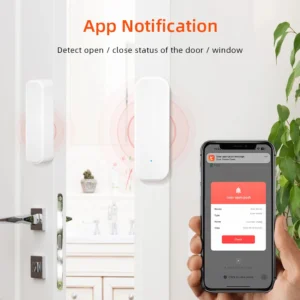 Tuya WiFi or Zigbee Window Door Sensor With Battery Smart Home Security Alarm System Voice Control Via Alexa Google Home Smart - Image 4