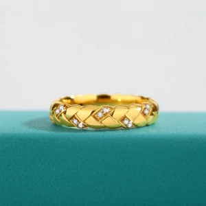 100% Real 18k Gold Wedding Ring For Women Certified Shine Moissanite Diamond Jewellery Luxury Brands Engagement Gifts Wholesale - Image 6