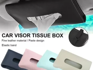 Pu Car Tissue Box Towel Sets Car Sun Visor Tissue Box Holder Auto Interior Storage Decoration For BMW Car Decor Accessories