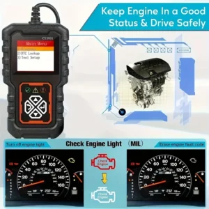 Car OBD2 Scanner Diagnostic Tool Code Reader, Car Voltage Tester Engine Fault Code Scanner, Charging Tester Diagnostic cy3001B - Image 5