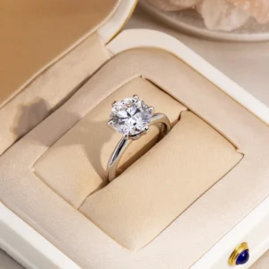 Messi Jewelry With IGI Certificate Lab Grown Diamonds Wedding Ring18K PT950 Engagement Rings For Girls women