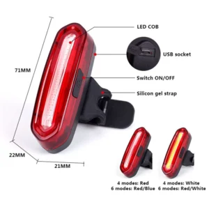 Bicycle Tail Lamp Waterproof Bicycle Light LED Bike Rear Lights High Bright Night Cycling Safety Warning Lamp Road MTB Lantern - Image 5
