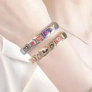 Hapiship 9mm Width Original Daisy Heart Love Butterfly Mom Cat Motorcycle Elephant Charm Fit 9mm Bracelet Jewelry Making DJ009 - Image 3
