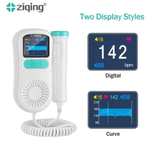 ziqing Doppler Fetal Heartbeat Detector Baby Care The Device Listen Heart Beat Fetal Pregnancy Ultrasound Rate Detection bebey - Image 3