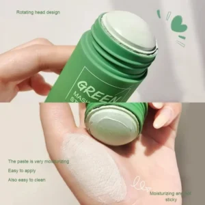 Green Tea Solid Cleansing Mask,Blackhead Remover with Green Tea Extract,Deep Pore Cleansing,Whitening Moisturizing SkinCare Mask - Image 3