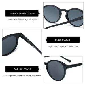 ZENOTTIC (S Size) Retro Circular Polarized Sunglasses 2024 2025 Men Women Vintage Small Round Sun Glasses UV400 Goggles Shades - Image 6