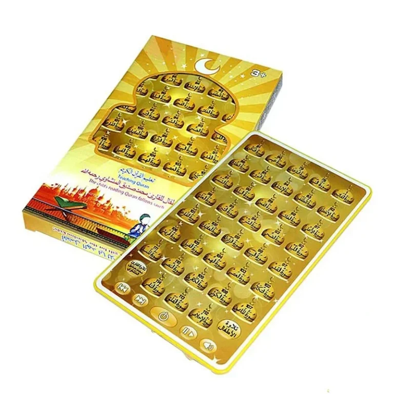 38 Chapters Arabic Reading Machine, Children Early Language Learning Pad Tablet Electronic Educational Toy(Yellow) - Image 3