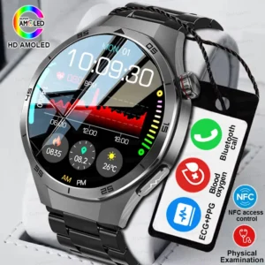 2025New NFC ECG+PPG Health Smart Watch Micro physical examination Blood Oxygen Sports Watch Men Health track Smartwatch Women