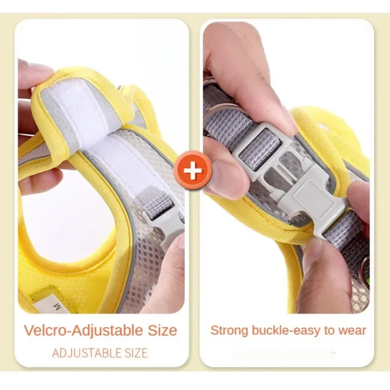 Cat Dog Harness Vest Chest Rope Set Reflective Breathable Adjustable Pet Harness for Small Medium Dogs Outdoor Walking - Image 6