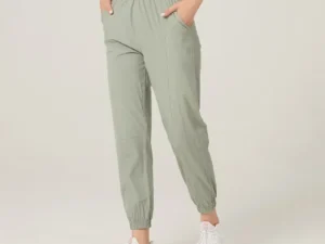 Women's Quick Drying Comfortable Drawstring Running Sports Jogging Pants with Two Side Pockets Sweatpants Gym Fitness Pants