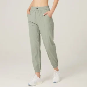 Women's Quick Drying Comfortable Drawstring Running Sports Jogging Pants with Two Side Pockets Sweatpants Gym Fitness Pants