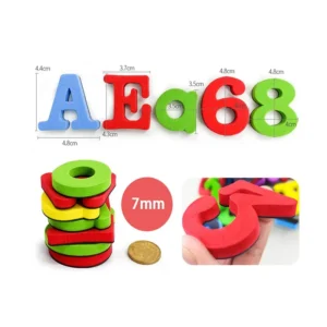 Magnetic Letters Numbers Alphabet ABC 123 Fridge Magnets Plastic Educational Preschool Learning Toy Set Uppercase Lowercase Math - Image 3